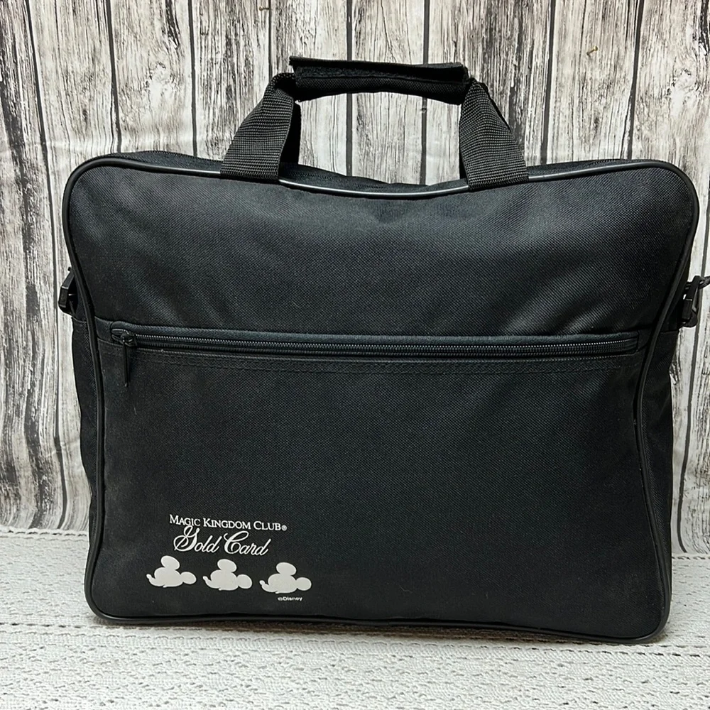 Disney Magic Kingdom Club Gold Card CanvasTote/ Laptop bag- Black